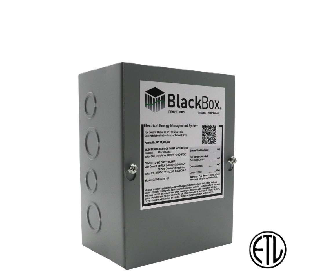 Energy Manager for Service Sizes 60 - 100A and up to a 60A Charger or End Device