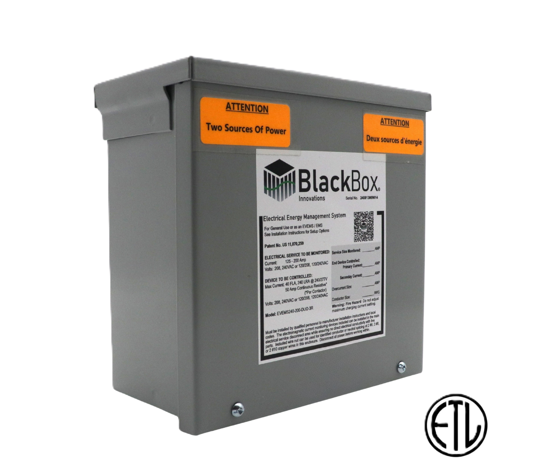 Dual Energy Manager for Service Sizes 125A - 200A, and up to TWO End Devices