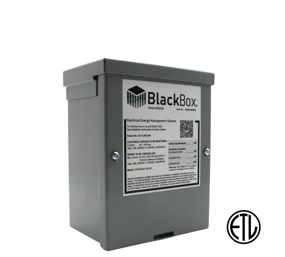 Energy Manager for Service Sizes 60 - 100A and up to a 60A Charger or End Device